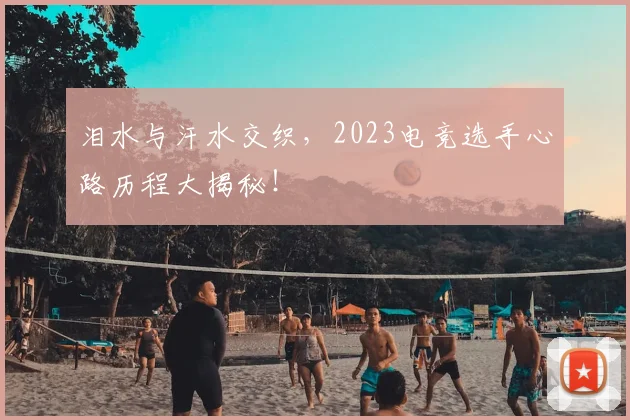 泪水与汗水交织，2023电竞选手心路历程大揭秘！