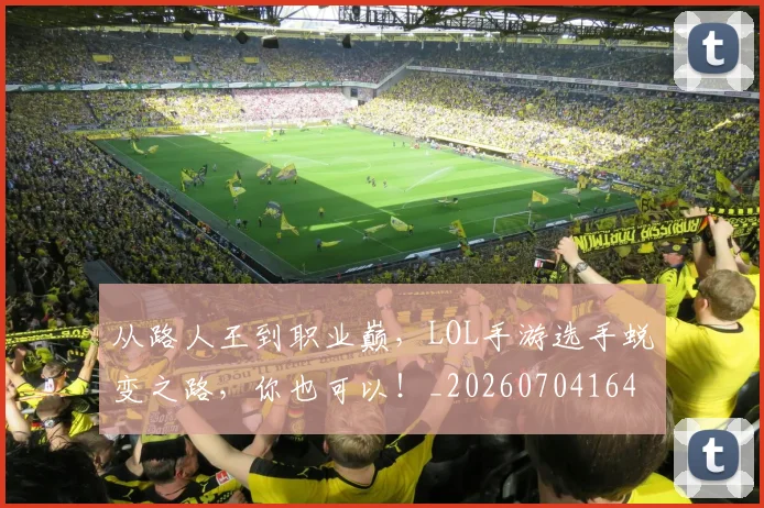 从路人王到职业巅，LOL手游选手蜕变之路，你也可以！_20260704164741